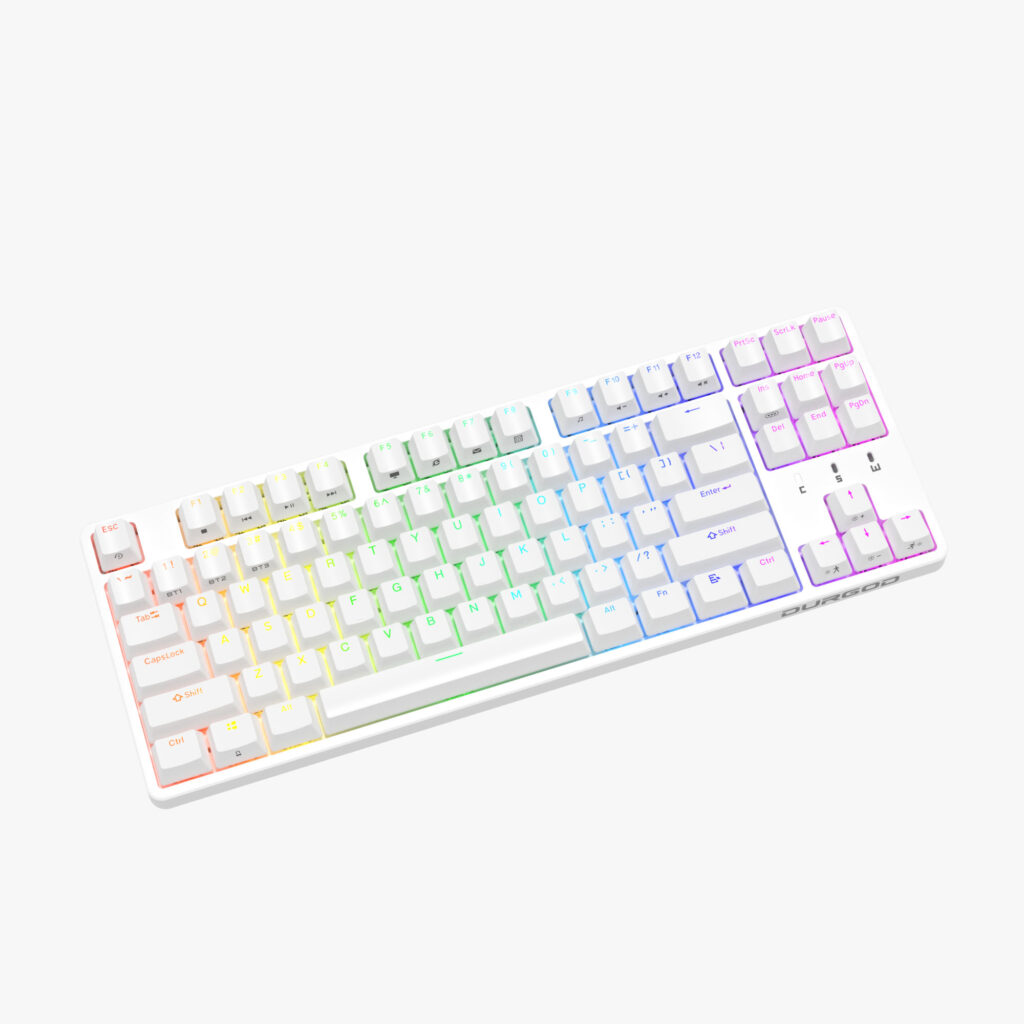 White Mechanical Keyboard RGB